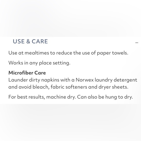 NWT Norwex BUNDLE 4 pcs NAPKINS Antibact REUSABLE - Picture 8 of 9